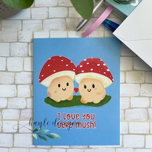 Ti amo molto biglietto di auguri/Biglietto di auguri Love Valentine Just Because/Biglietto di auguri con interno vuoto