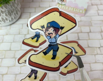 You was fast a Sandwich Vinyl Sticker