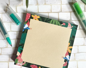 Gnomes in the Garden Tear-Away Notepad