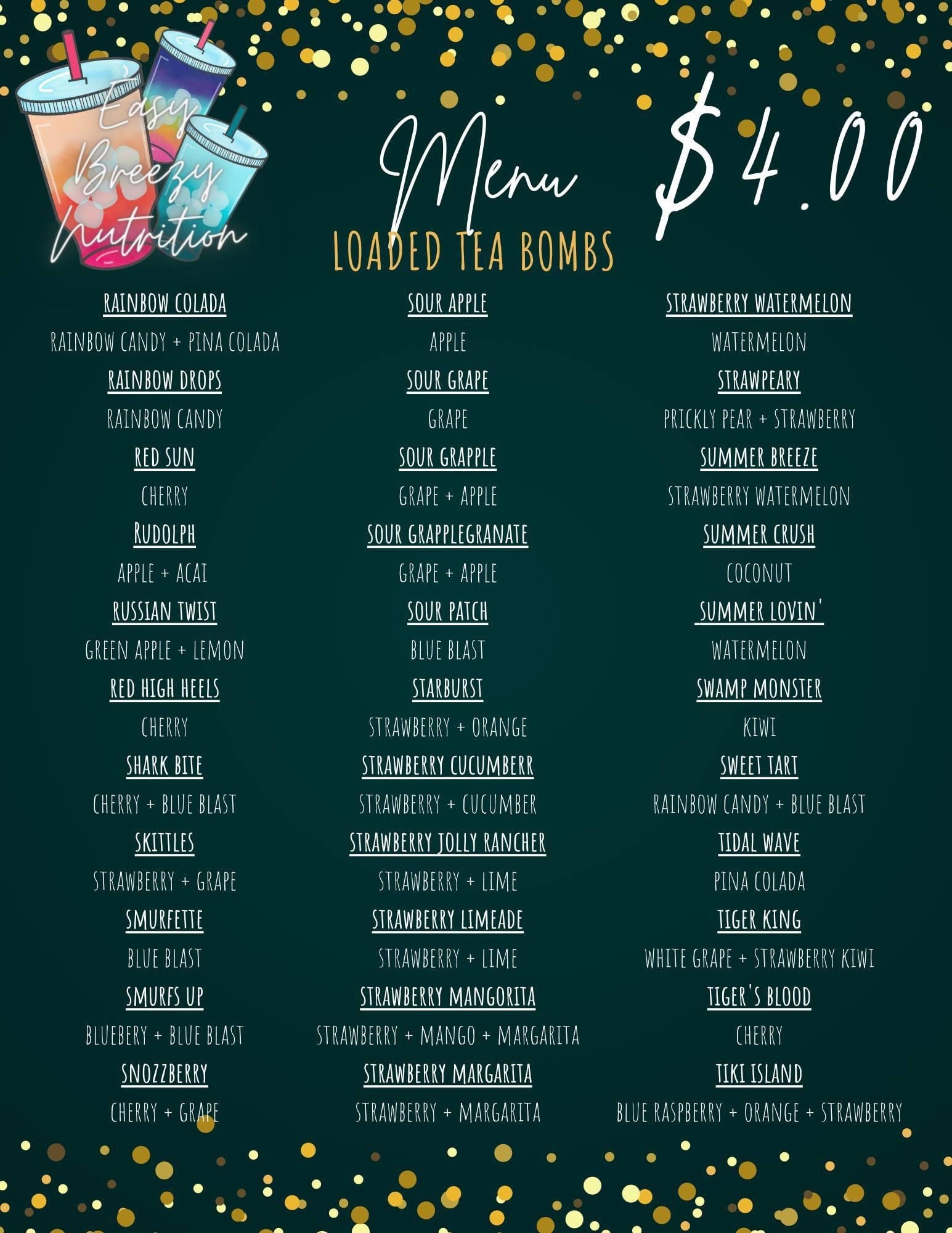 Loaded tea bombs Etsy