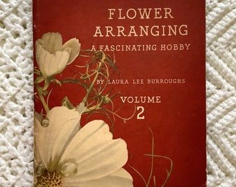 Composition florale par Laura Lee Burroughs - livre d'artisanat publicitaire Coca-Cola vintage
