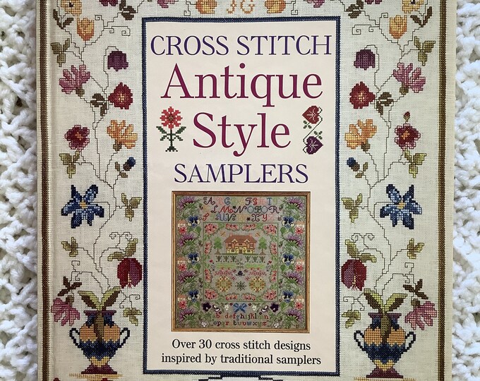 Cross Stitch Antique Style Samplers by Jane Greenoff Traditional Arts Book Etsy