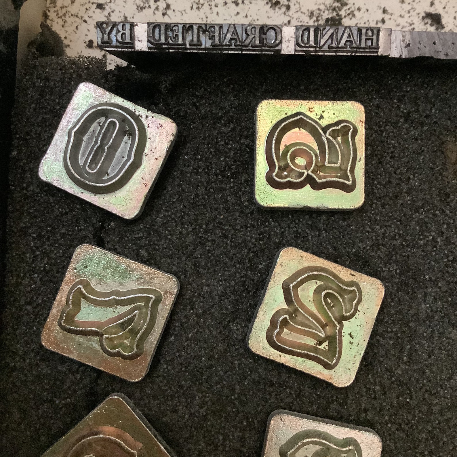 Craftool Co. Number Set 8136 1/2 Western Style Numbers Vintage Leather