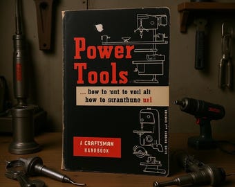 Manuel d'outils électriques pour artisans vintage – Manuel d'atelier Sears Roebuck (1955)