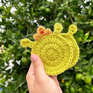 Crochet Shrek Coasters / Shrek coasters / Shrek