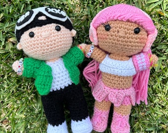 Poupées Ferxxo et Karol G au crochet / Poupée Ferxxo au crochet / Poupée Karol G au crochet / Feid / Karol g