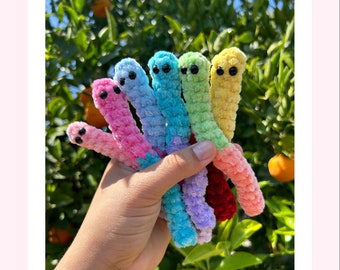 Crochet Gummy Worm Pattern (Digital Download)