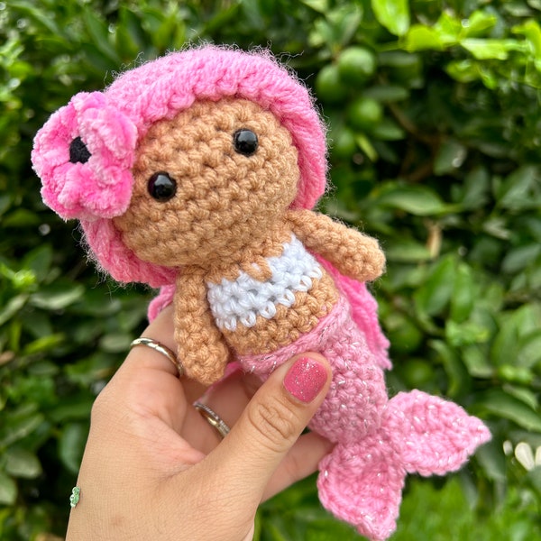 Karol G Crochet Mermaid / Karol G Sirenita Amigurumi / Karol G Sirena / Karol G Plushie / Karol G Plush / Bichota Season