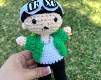 Crochet Ferxxo Plushie: Handmade Feid Doll