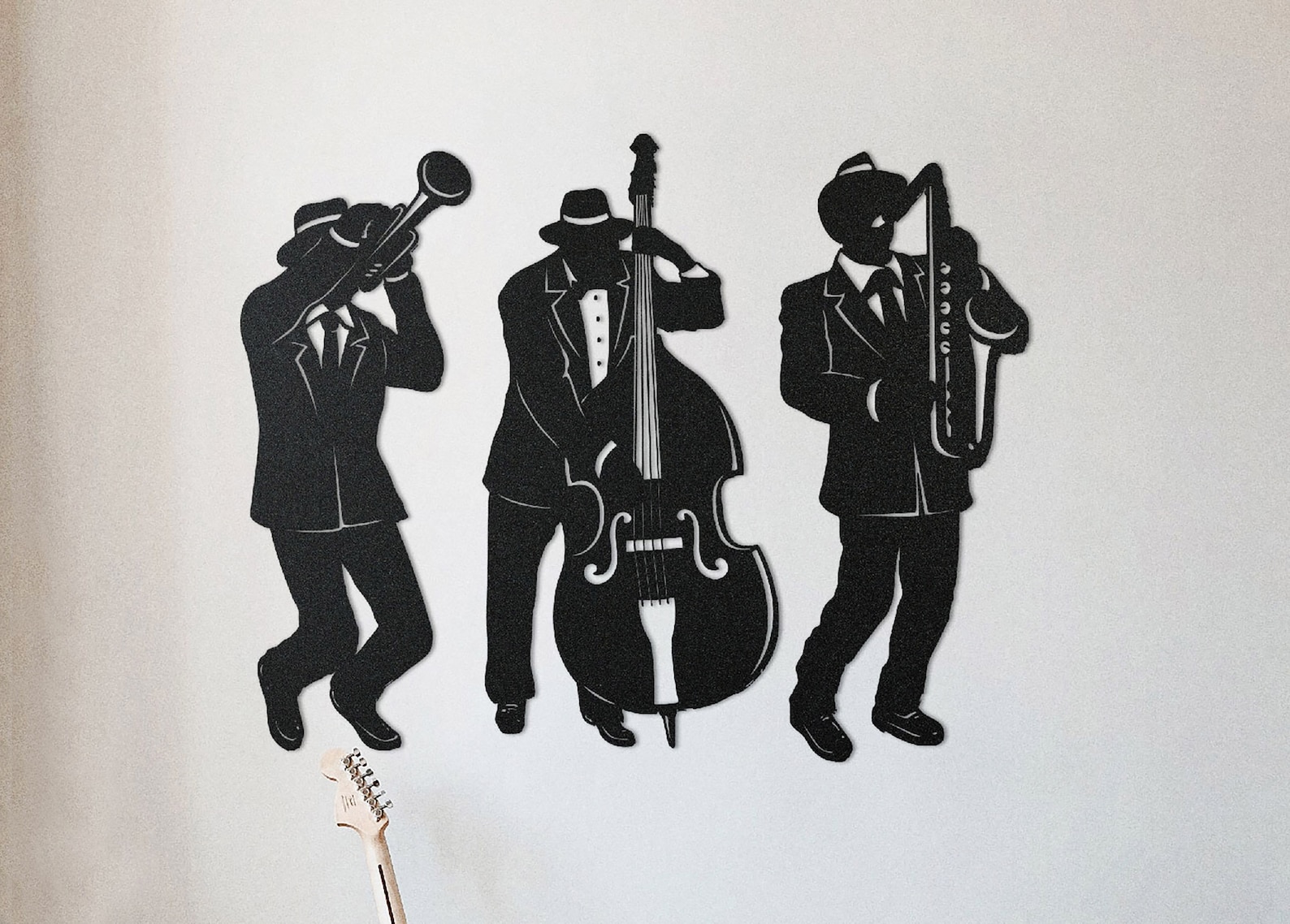 Jazz Band Metal Wall Art Studio Decoration Music Studio Etsy