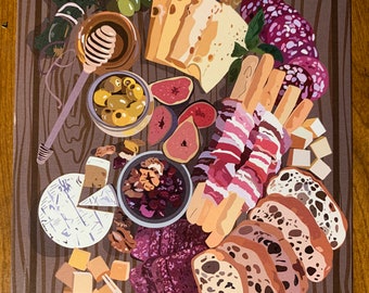 Charcuterie (5x7 blank greeting card)