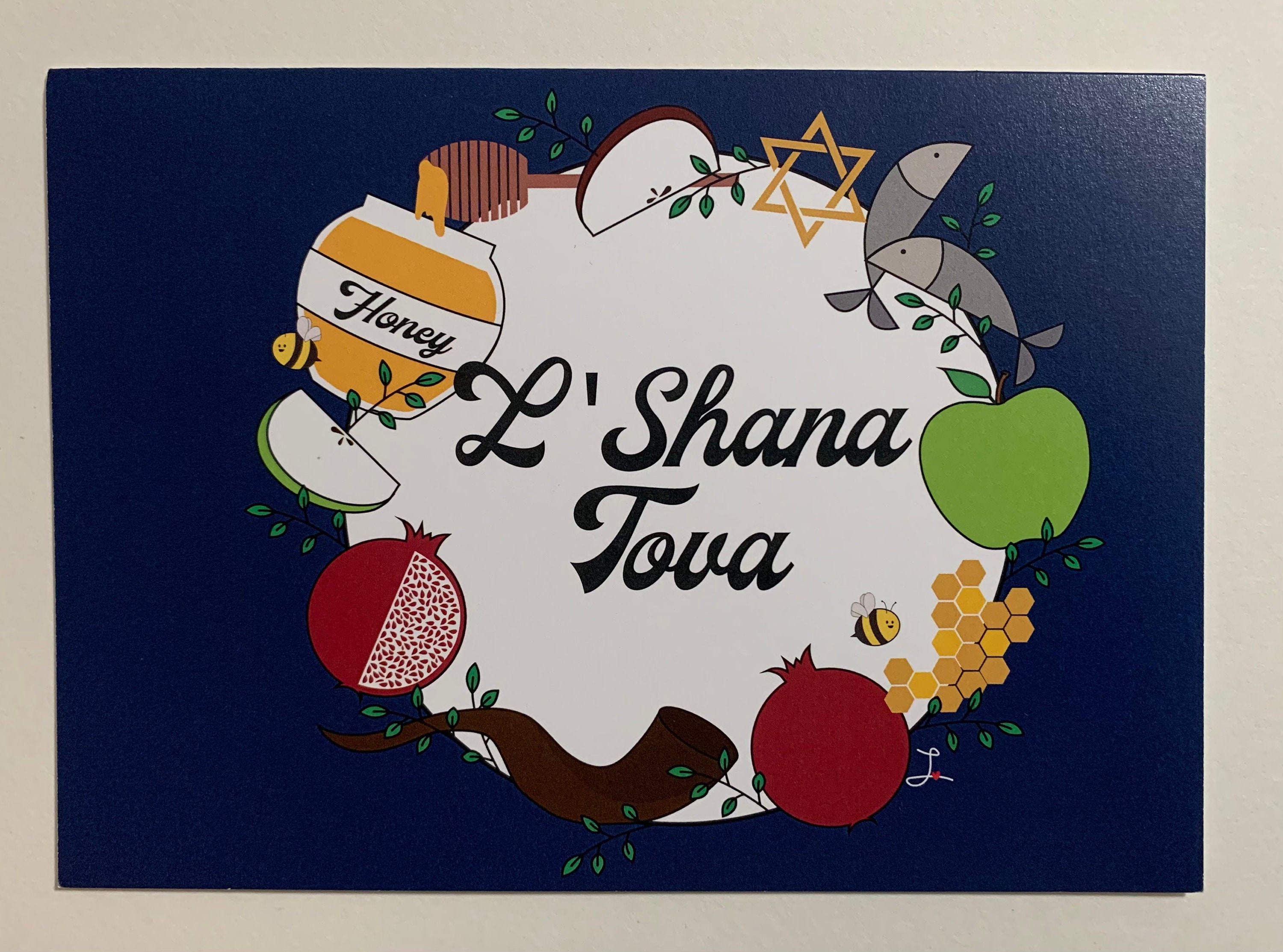 Rosh Hashanah / L'shana Tova Greeting Card 5x7 Blank Etsy UK