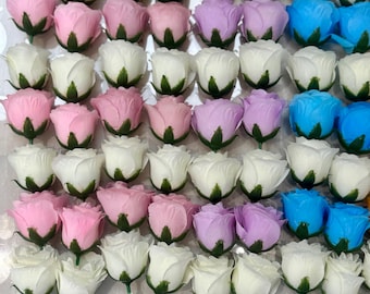 Guirnalda de rosas artificiales para el cabello: collar floral para bodas indias y pakistaníes
