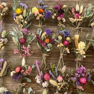 Set of 3 dried posies, bridesmaid gift boxes,dried flowers,diffusers,picnic tables,making cards,cake decorating,resin flowers,wedding decor