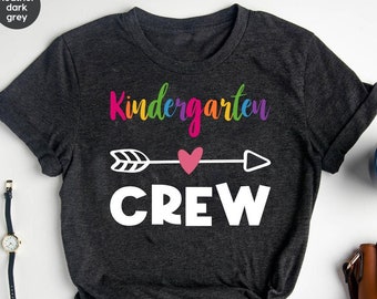 Kinder Crew Shirt, Kindergarten Teacher Shirt, Kinder Teacher Shirt, Kinder Shirt, Kindergarten Crew , Teacher Shirt, Back To School