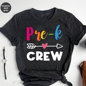 Pre-K Crew Tshirt, Hello Pre K, Hello Preschool Squad, Preschool Shirt, First Day Preschool Shirts, Preschool Teacher,  Kindergarten Shirt