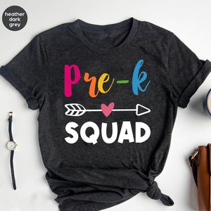 Preschool Tee, Pre-K Squad  Tshirt, Hello Pre K, Hello Preschool Squad, Preschool Shirt, First Day Preschool Shirts, Preschool Teacher