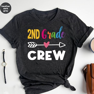 2nd Grade Teacher Crew Shirt, Second Grade Teacher Shirt, First Day of School Shirt, Back To School, Teacher Shirt, Team Teacher Shirt