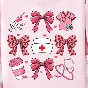Nurse Valentine Gift Sweatshirt, Nurse Valentines Day Sweatshirts, Valentine Nurse Sweaters, Valentine Nursing Sweater,Gift For Nurse