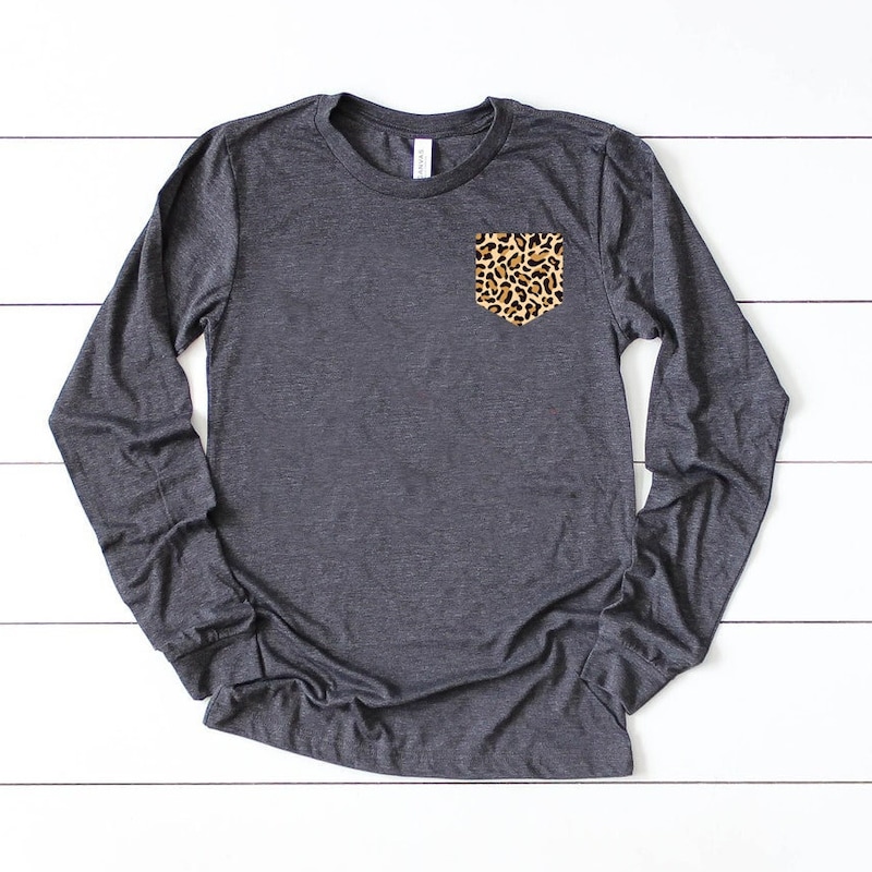 Cheetah Print O-neck Short Sleeve T Shirt