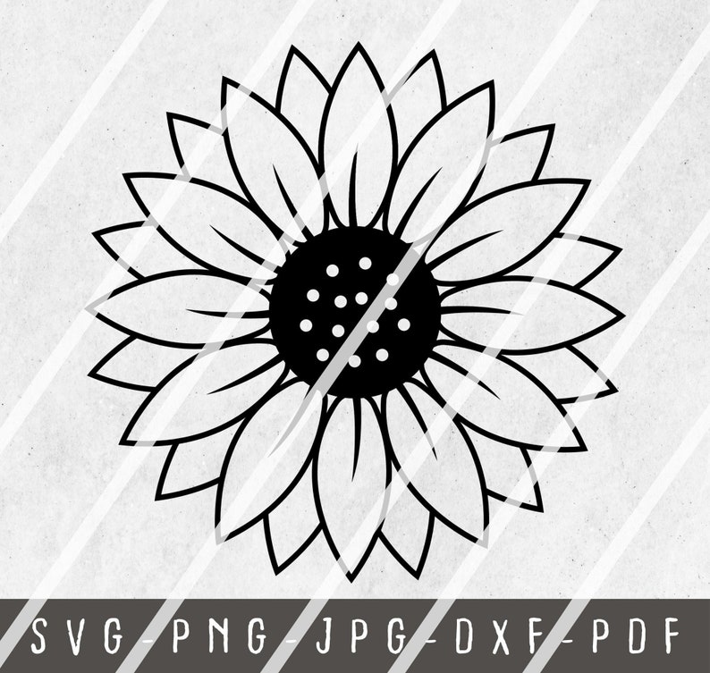Free Free 248 Flower Clipart Sunflower Svg Black And White SVG PNG EPS DXF File