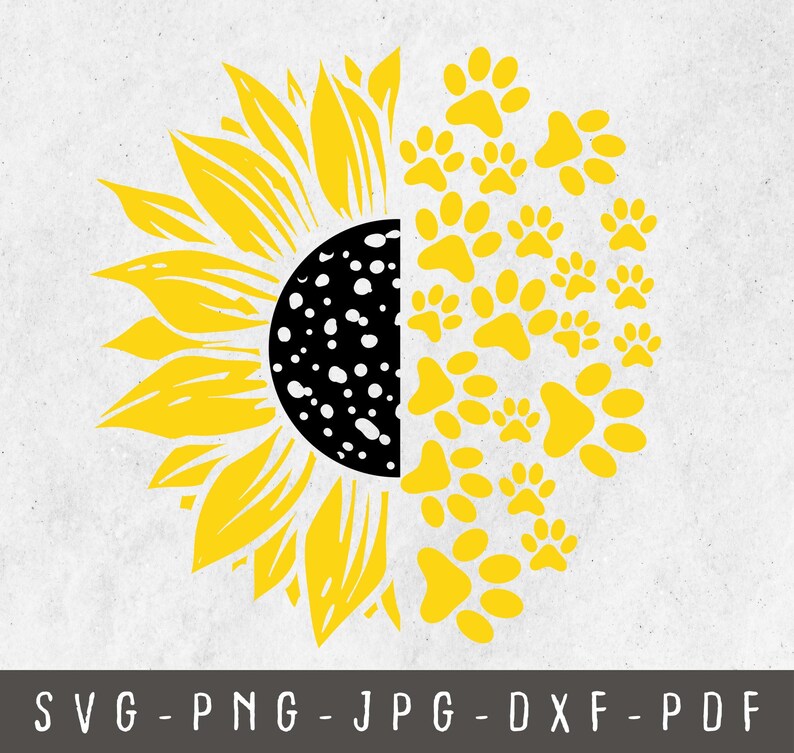 Free Free 94 Sunflower With Paw Print Svg SVG PNG EPS DXF File