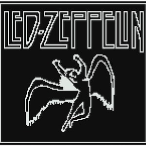 Led Zeppelin Icarus Virkade Tapestrymönster