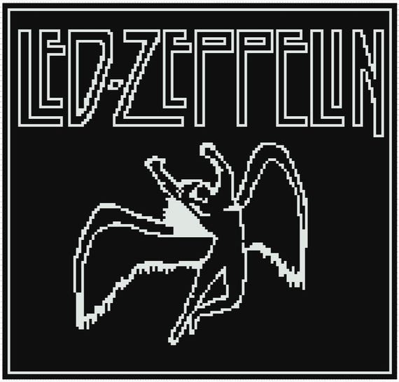 Led Zeppelin Icarus Crochet Tapestry Pattern - Etsy