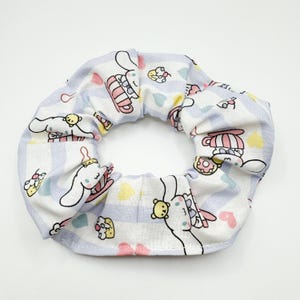 Cinna Dog Bunny Cafe Hair Scrunchie