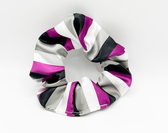 Ace Pride Stripe Satin Scrunchie