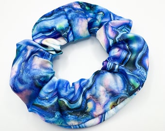 Abalone Oyster Shell Hair Scrunchie
