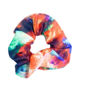 Red Galaxy Tricot Scrunchie