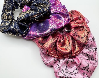 Splatter Foil Tricot Scrunchie