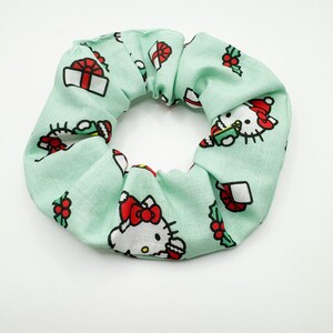 Hello Cat Christmas Kitty Hair Scrunchie