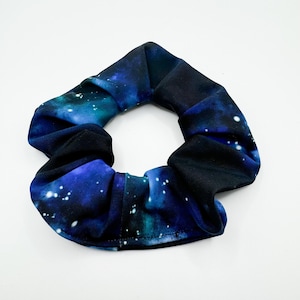 Galaxy Navy Hair Scrunchie