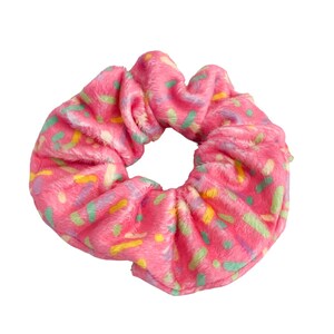 Strawberry Sprinkles Minky Scrunchie