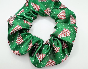 Christmas Tree Cake Hair Scrunchie