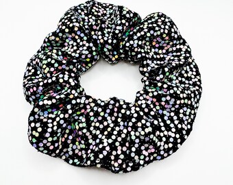 Disco Dots Foil Sequin Scrunchie