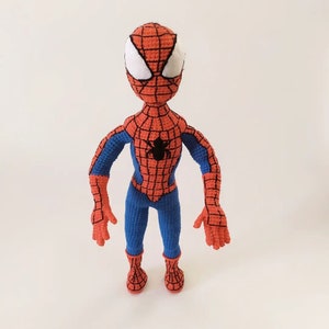 Crochet Spiderman Toy, Spiderman Amigurumi, Spiderman toy, Custom doll, Gifts for children, personalized gifts, sleep companion, soft toy