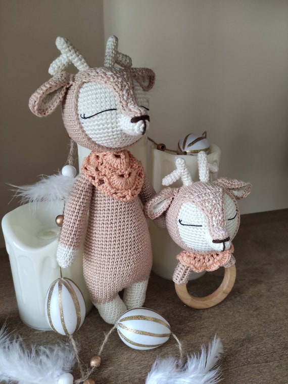  Reindeer handmade crochet Plush, Handmade Crochet Reindeer,  Handmade Crochet Animals : Handmade Products