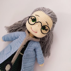 Crochet Doctor Doll Toy, Handmade stuffed doll, Amigurumi toys, Decorative Doll, Handmade gift, Baby shower gift, personalized gifts