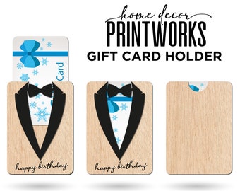 Titular de la tarjeta de regalo del día del padre, Titular de la tarjeta de regalo de los hombres del regalo de cumpleaños, archivo cortado por láser, tarjeta de regalo masculina, Glowforge Svg, archivo de corte cricut,