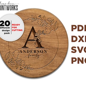 Alphabet anpassbare Familienname Monogramm svg Bündel Hand gezeichnet | Hochzeit Monogramm svg | Split Monogramm svg | Laserschnittvorlage svg cricut
