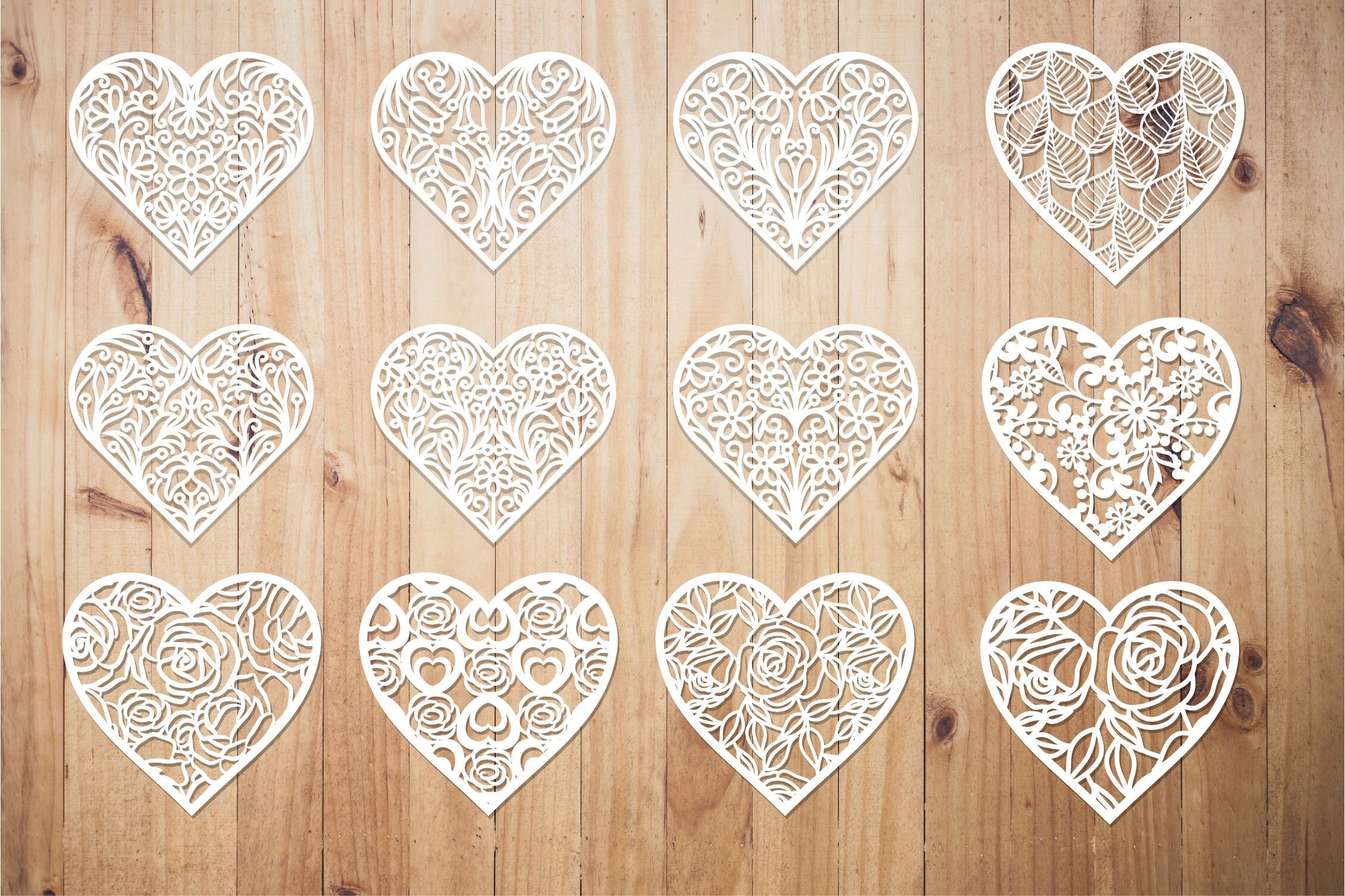 Hello Hobby Wood Heart Shape, Ready-to-Decorate Die-Cut Shape, 3.85 in. x  0.145 in. x 3 in.