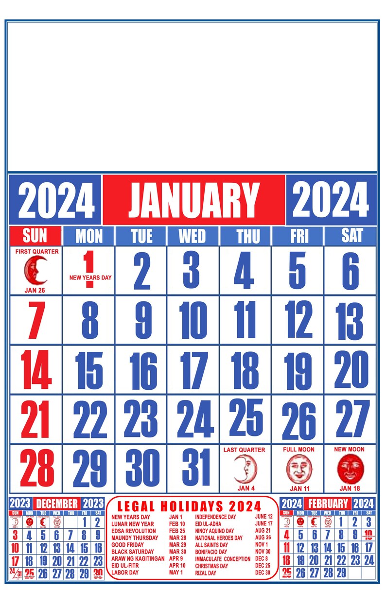 Editable 2024 Calendar Templates, Commercial Calendar Psd