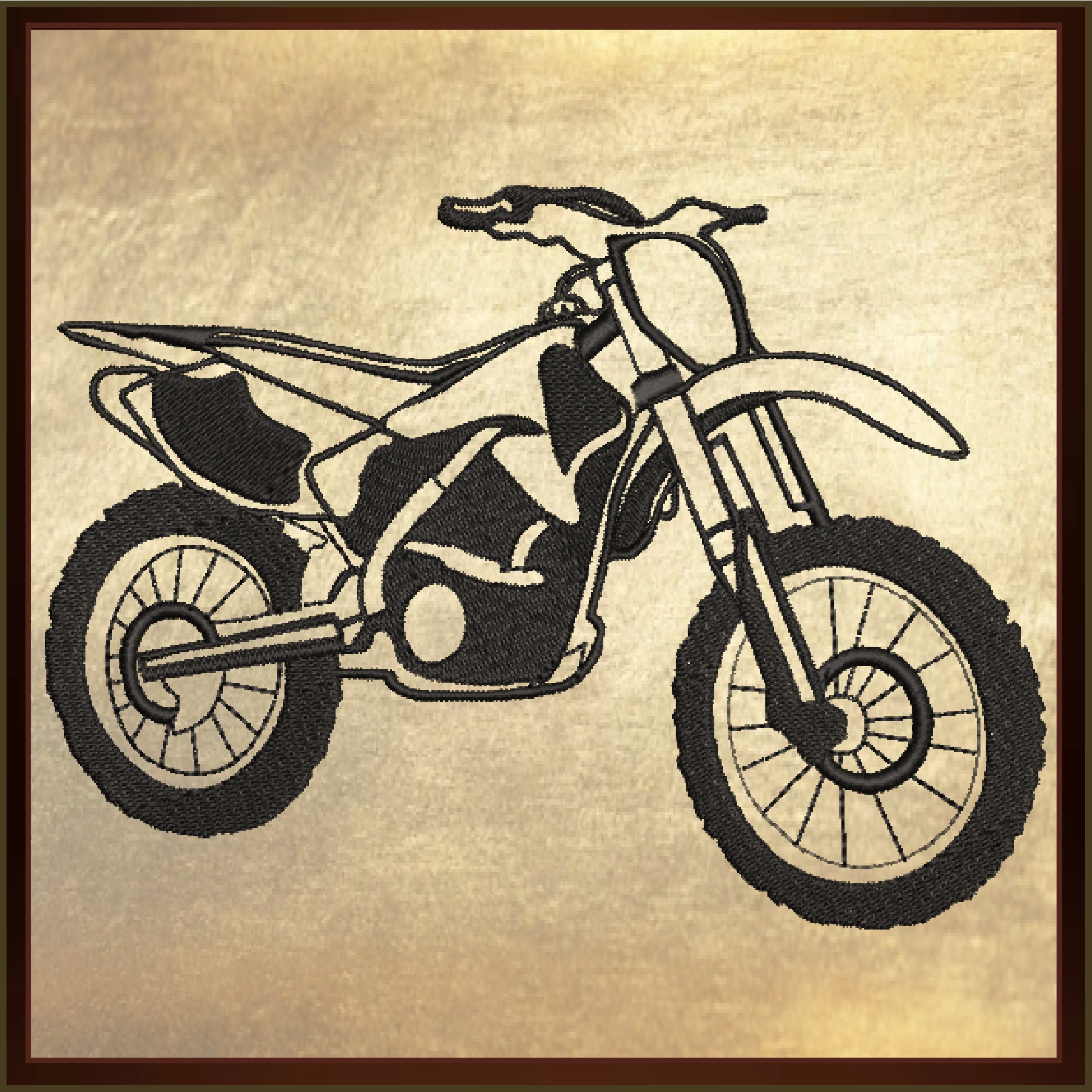 Motorcycle Machine Embroidery Design, Dirt Bike Embroidery Design ...