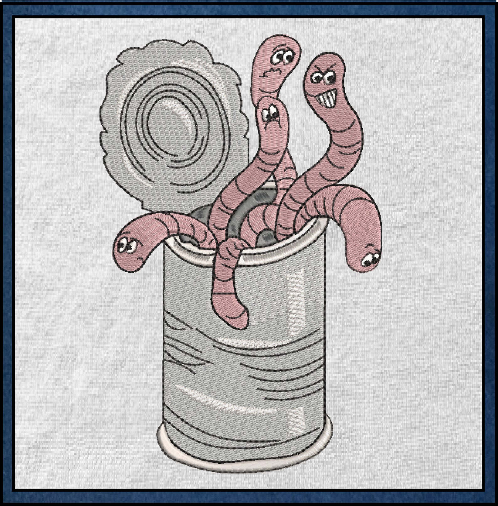Can of Worms Idiom Machine Embroidery Design, Embroidered Sayings ...
