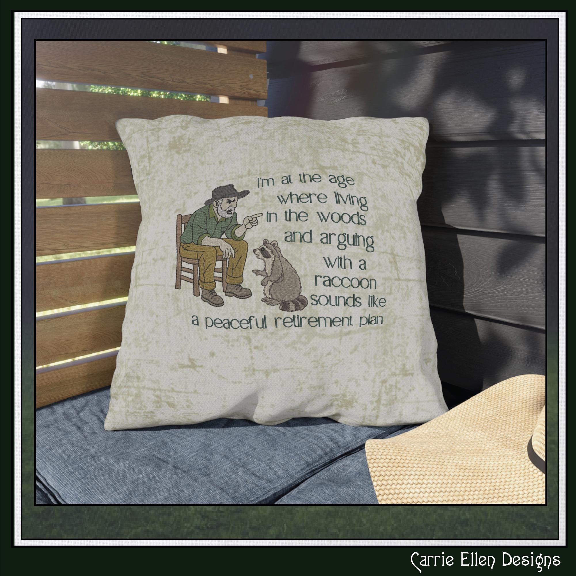 Peaceful Retirement Plan – Funny Machine Embroidery Design | Man ...