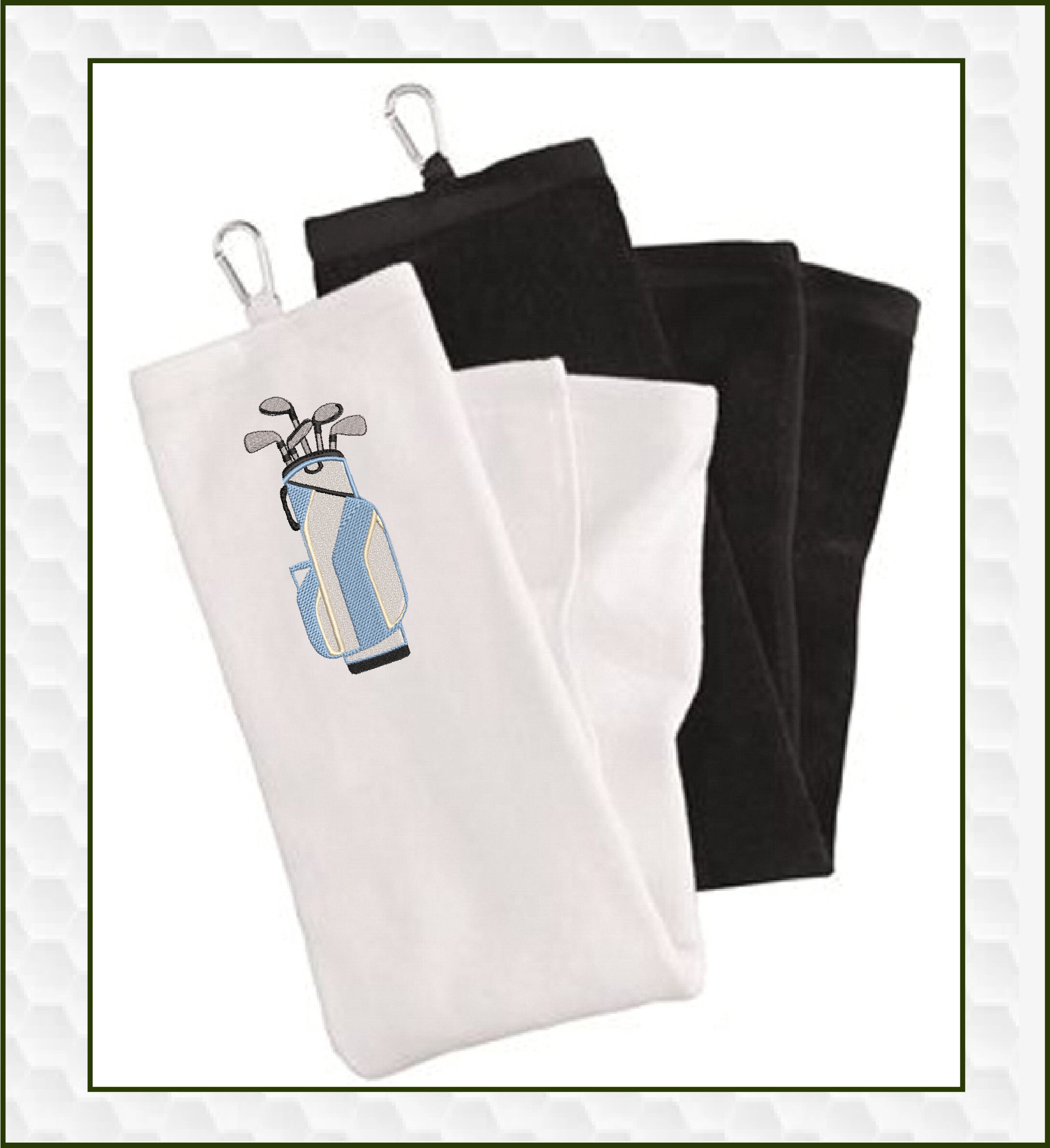 Golf Bag Machine Embroidery Design Sport Embroidery Designs Etsy Canada