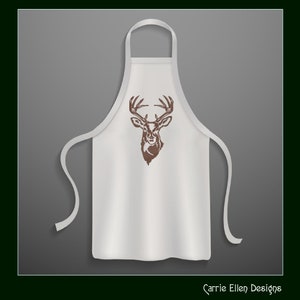 Deer Embroidery Design, Stag Head Profile Machine Embroidery, Wildlife Animal Design, Towel Gift, Machine Embroidery Design, PES Embroidery, Embroidery Patterns, Design Update, Bestseller, Embroidery Pattern, Custom Embroidery Carrie Ellen Designs